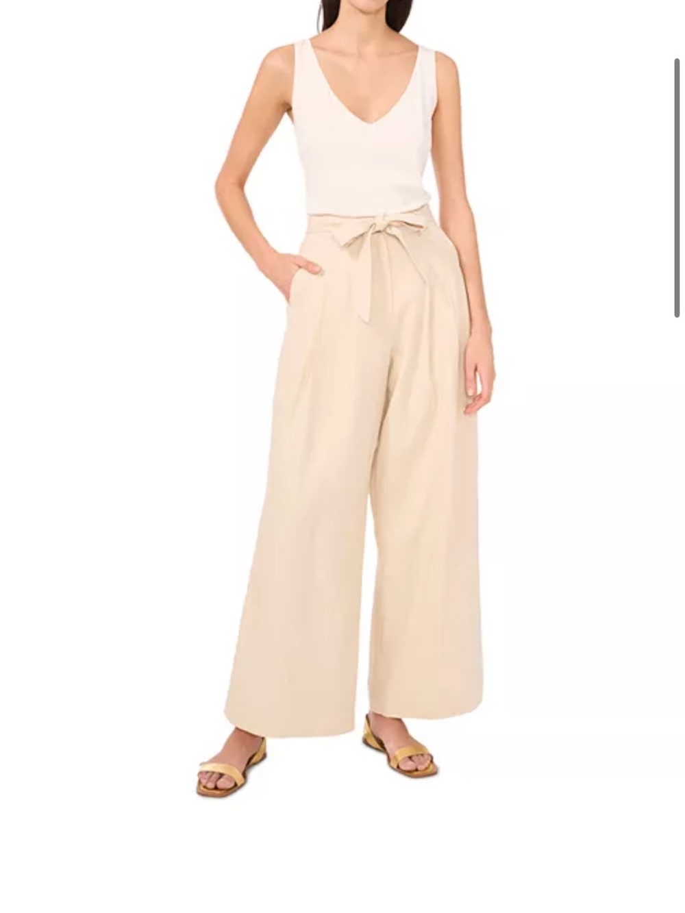 VINCE CAMUTO
Wide Leg Tie Waist Pants